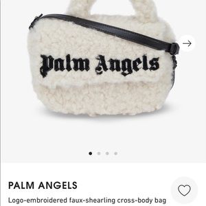 AUTHENTIC Palm Angels Faux-Shearling Crossbody Bag